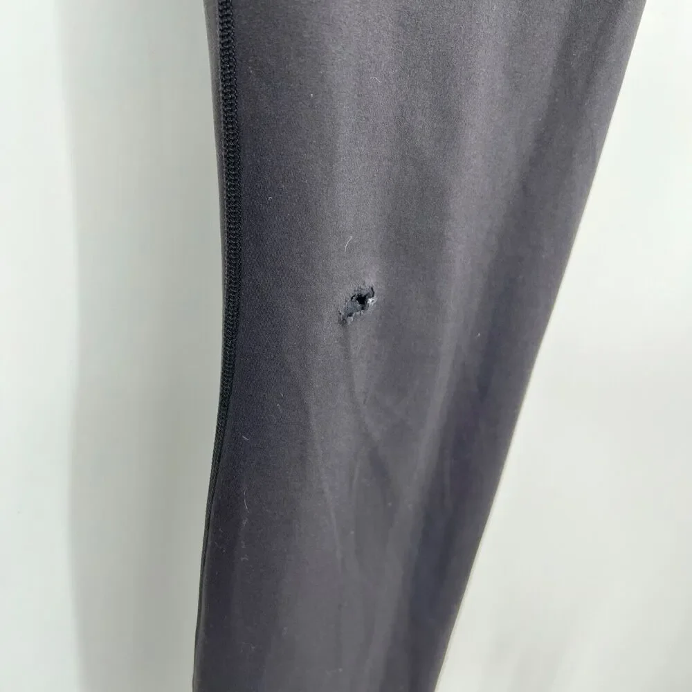 Lululemon Wunder Train Leggings Women's 8 Black Pockets Flawed